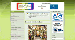 Desktop Screenshot of ambienteeuropa.com